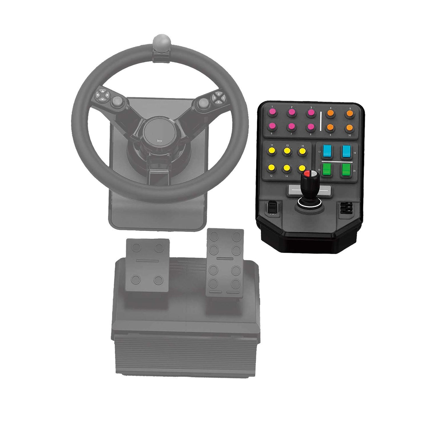 Farm Sim Controller – Steuerpult mit 25 Tasten, USB, PC/Mac/PS4